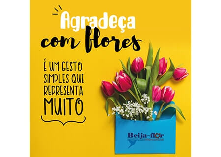 Arte Agradeça com Flores